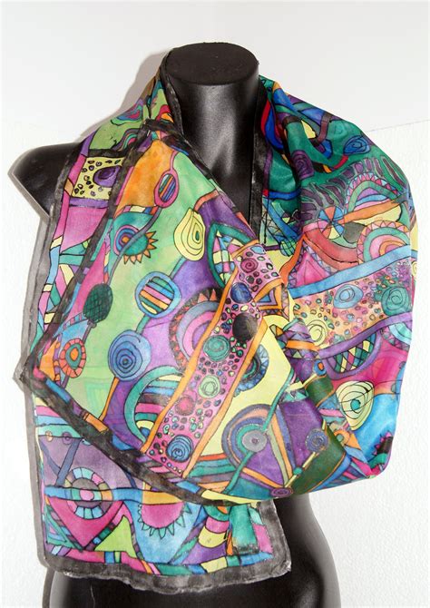 artist silk scarves.